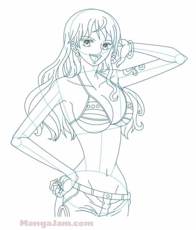 Раскраска Ван Пис Робин