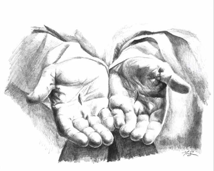 Прощать рисунок карандашом