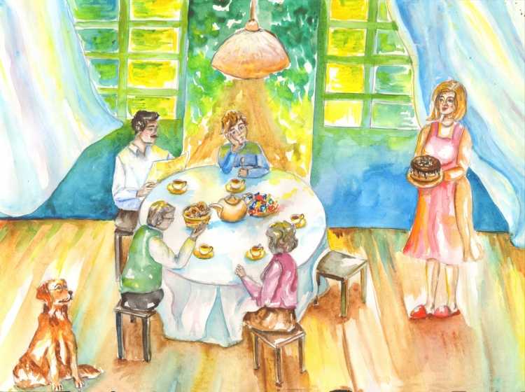 Рисунок на тему моя семья