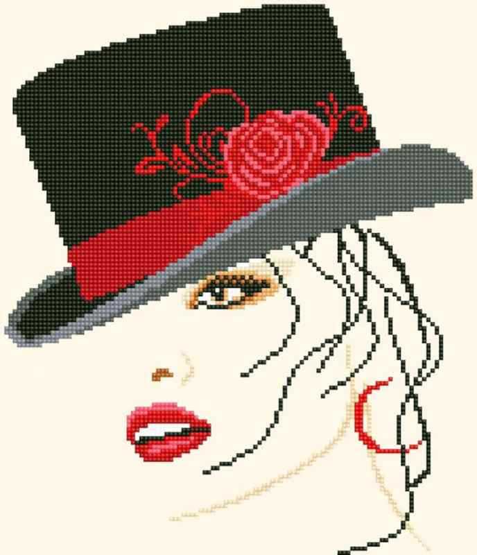 Девушка с цветами рисунок