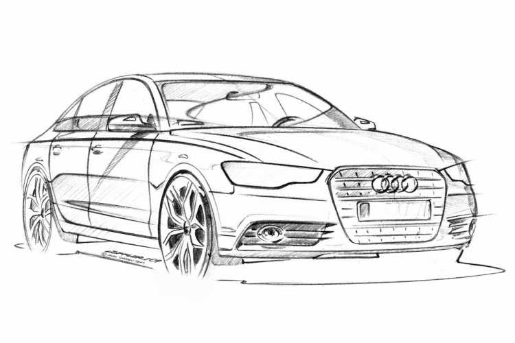 Раскраска Audi rs6