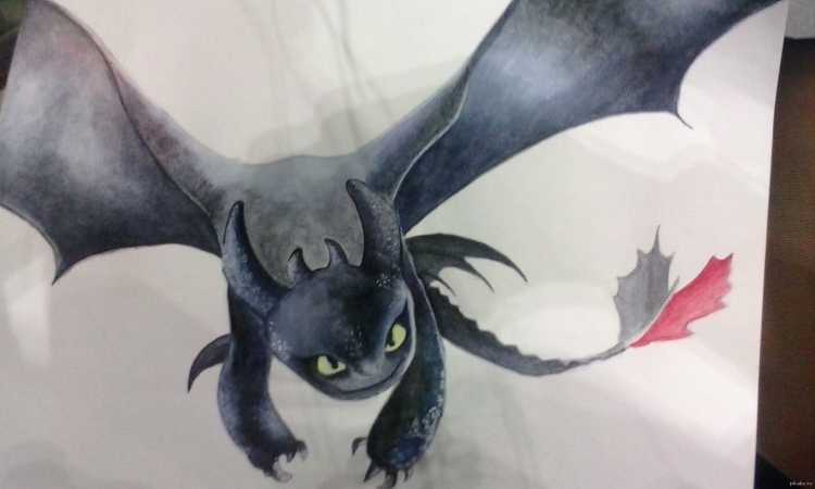 Ночная фурия дракон злой