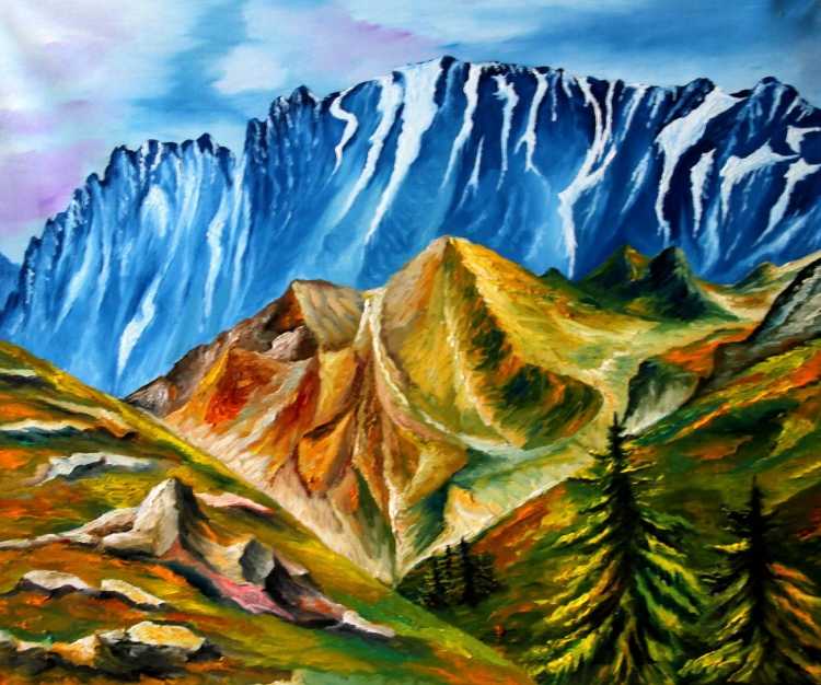 Раскраска пейзаж