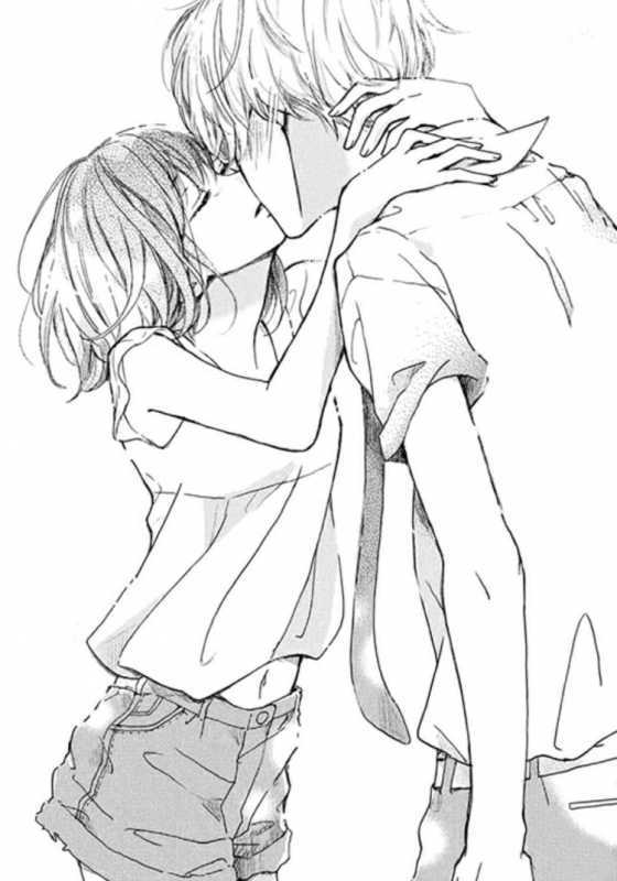 Аниме пары черно белые