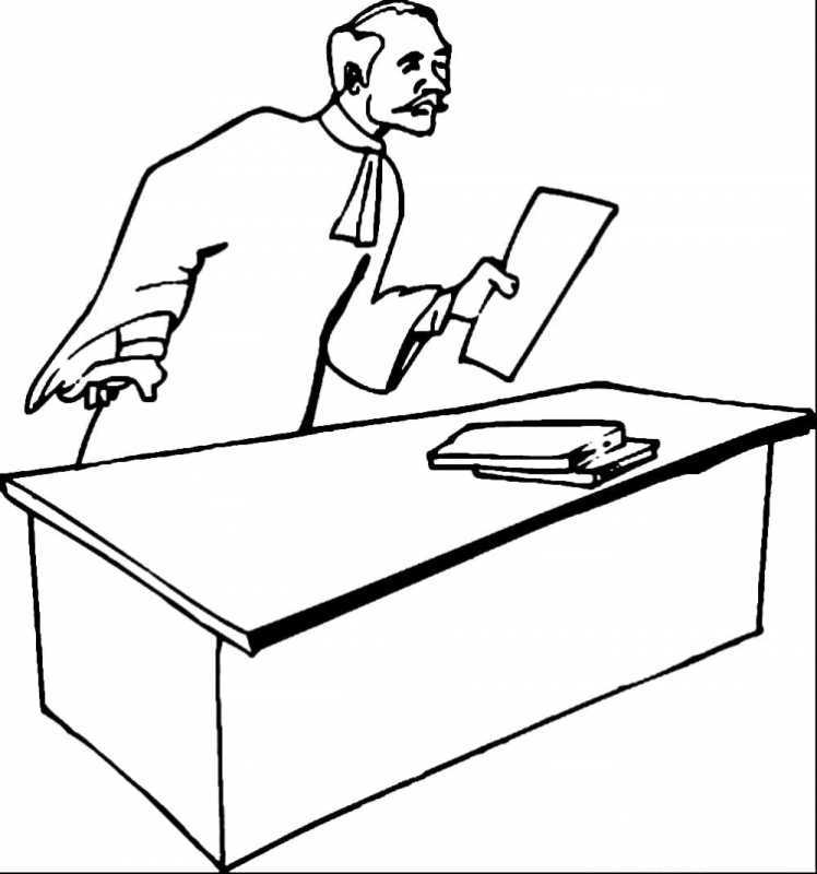 Профессия юрист раскраска