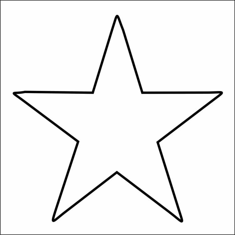 Звезда контур