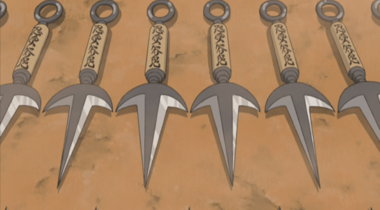 Наруто сюрикен и кунай