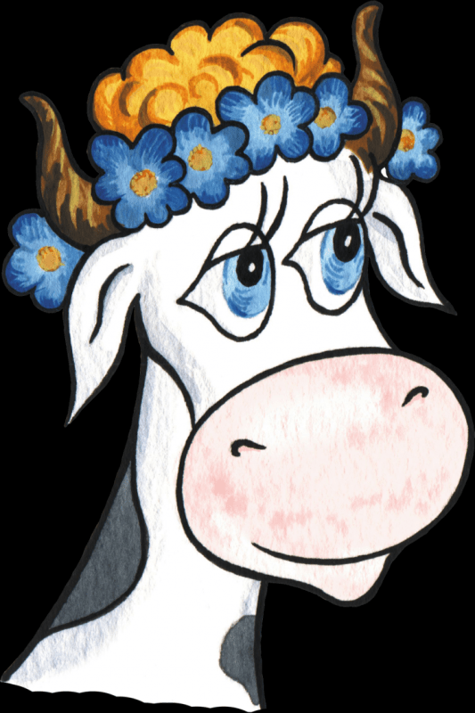 Мордочка коровки