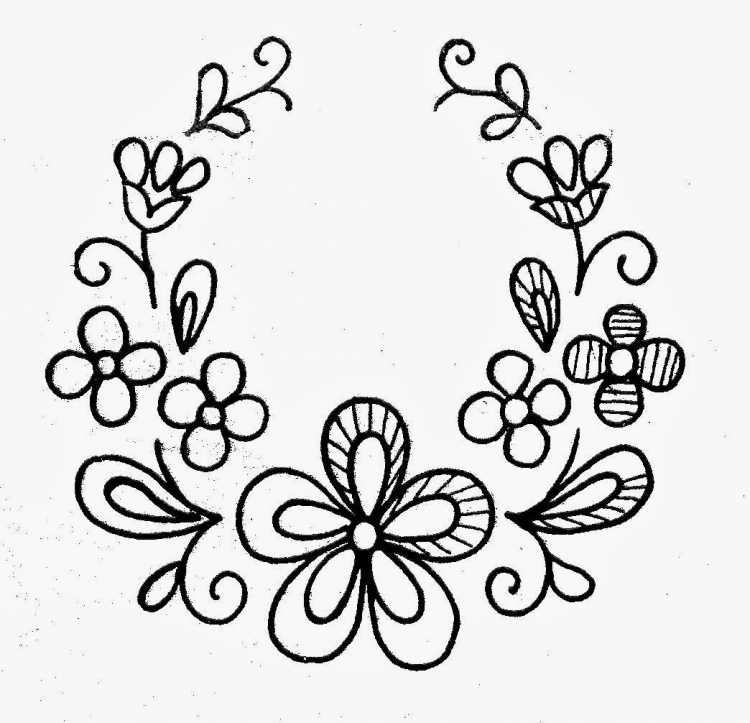 Несложные узоры для вышивания