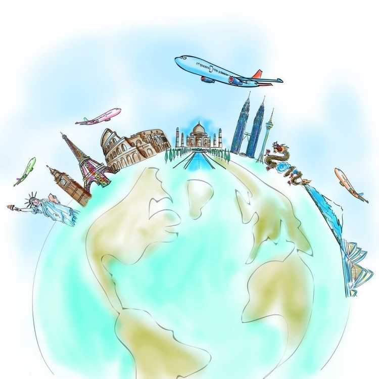 Путешествие по миру рисунки