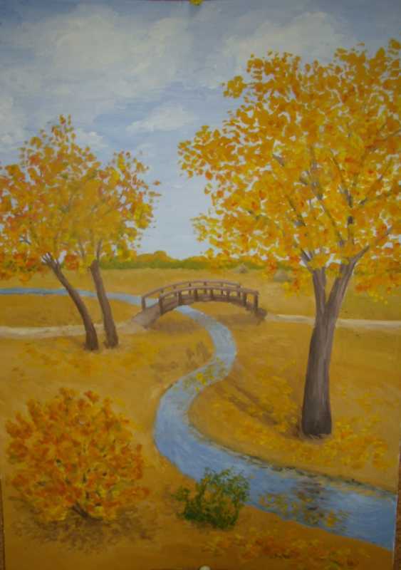 Осенний пейзаж легкий