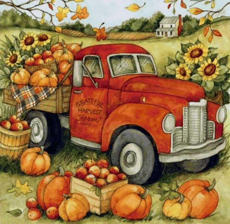 Рисование осенних овощей и фруктов