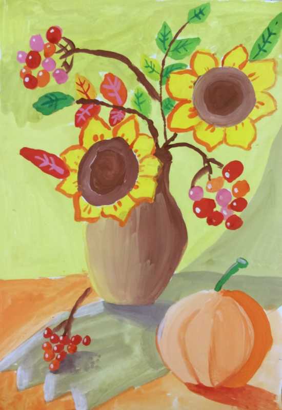 Декоративный натюрморт дары осени