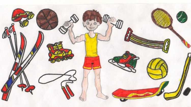 Рисование на спортивную тему