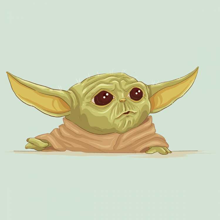 Грогу арт Baby Yoda