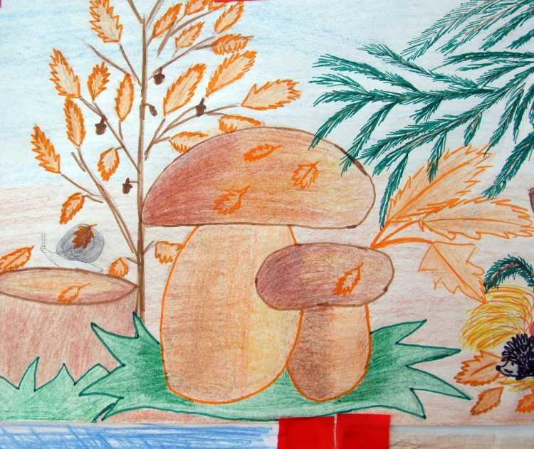 Рисуем овощи осенние