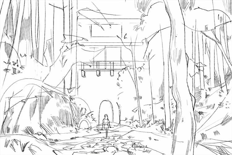 Поезд на воде рисунок Унесенные призраками рисунок