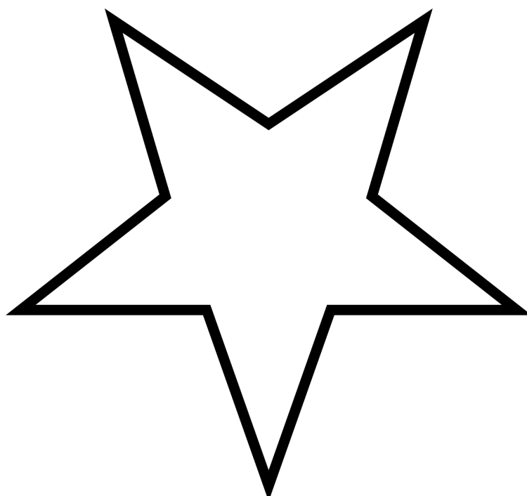 Звезда DXF пятиконечная