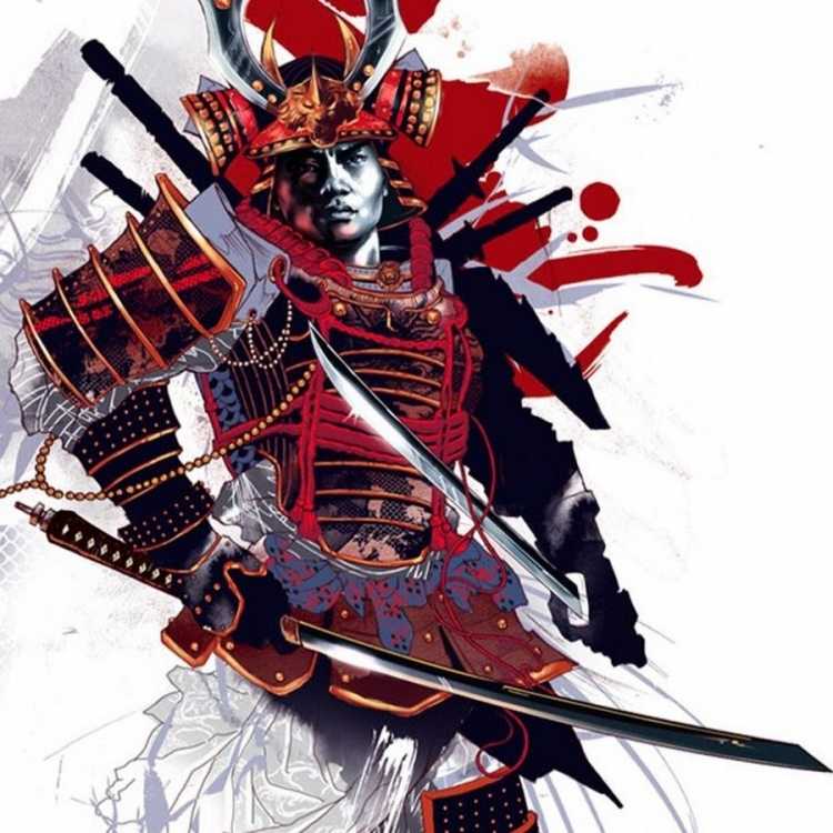 Эскизы тату Япония Самурай