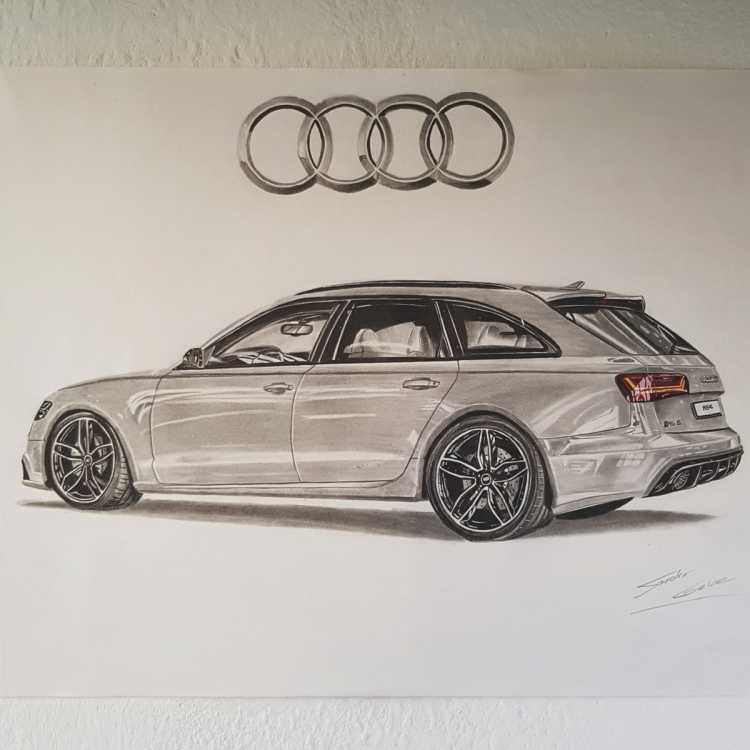 Audi rs6 avant раскраска