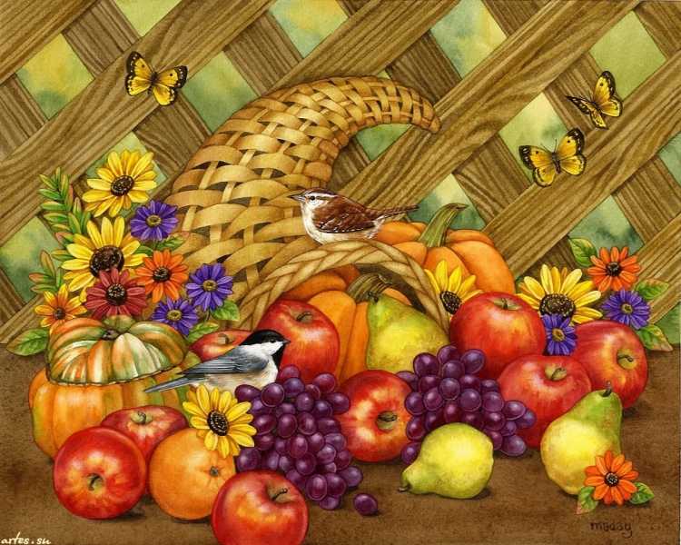 Игры на бумаге дары осени