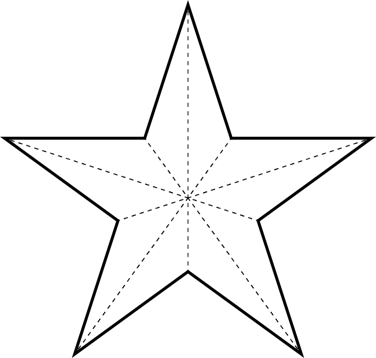 Трафарет звезды