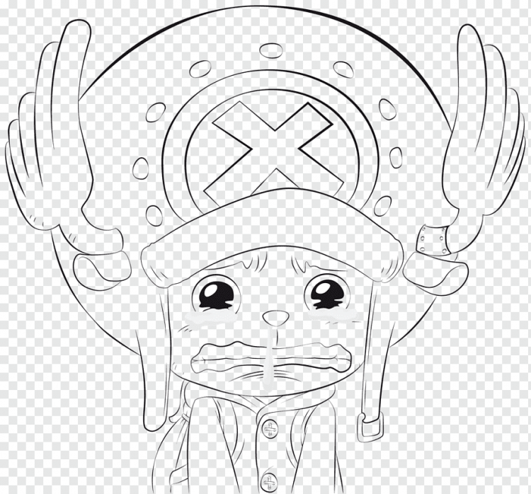 Чоппер раскраска Ван Пис