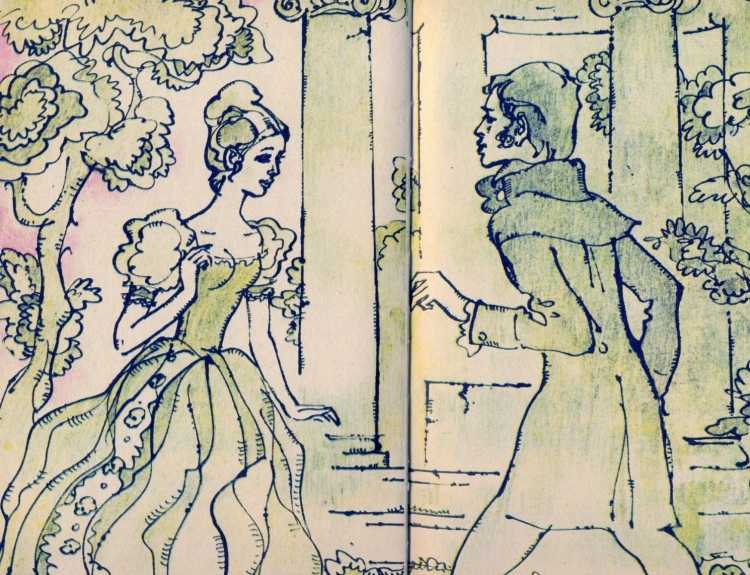 Иллюстрация пожар в усадьбе Дубровского