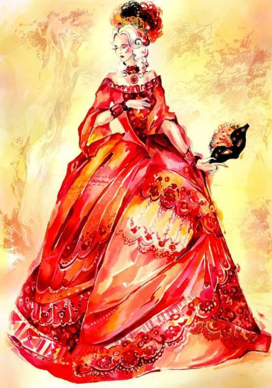 Маскарад зарисовки