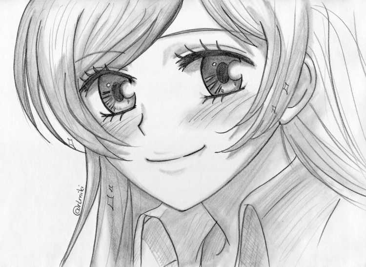 Акаме рисунок карандашом