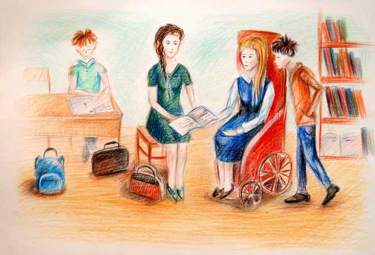 Дети инвалиды рисунки