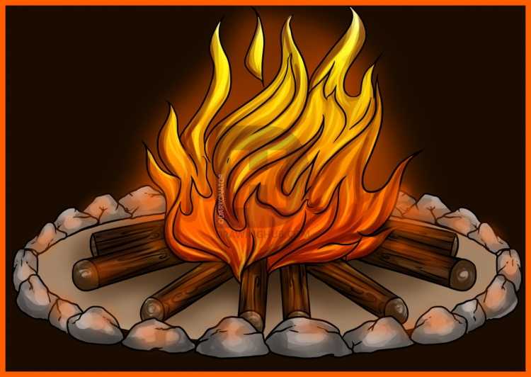 Огонь рисунок