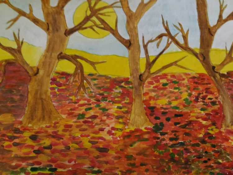 Осенняя пора рисунок