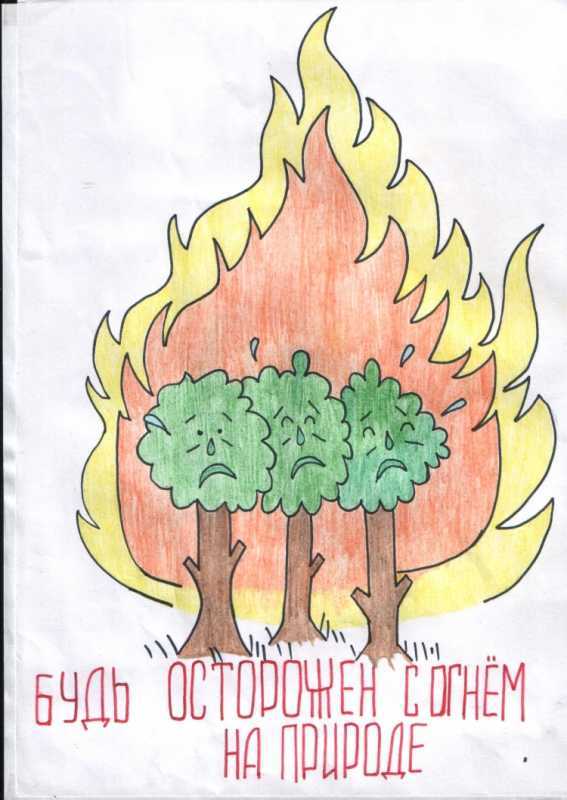 Рисунок на тему огонь