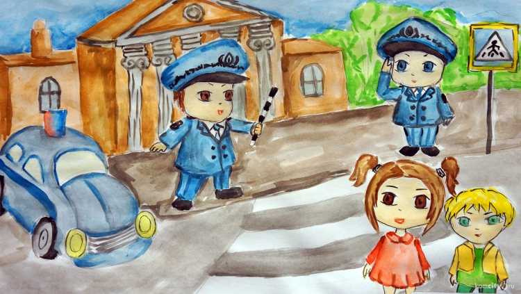 Рисование милиционер