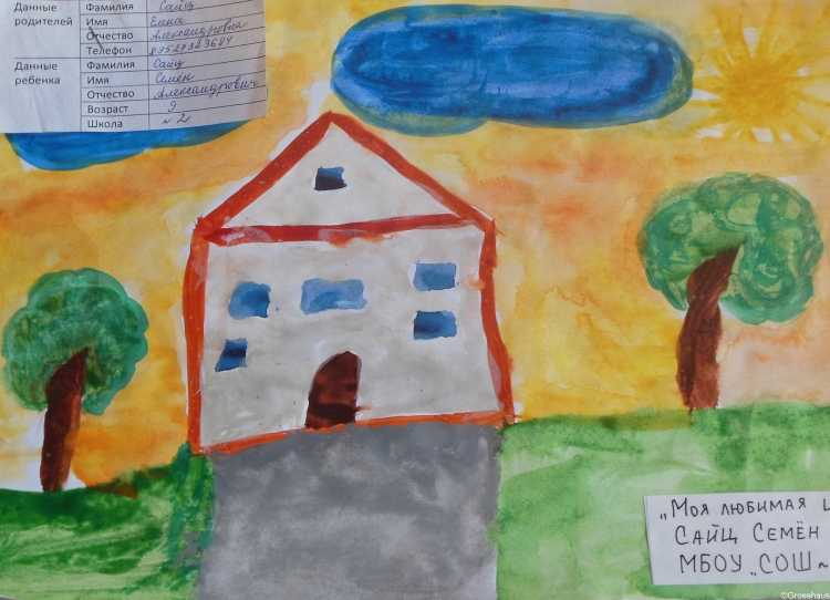 Конкурс рисунков моя школа