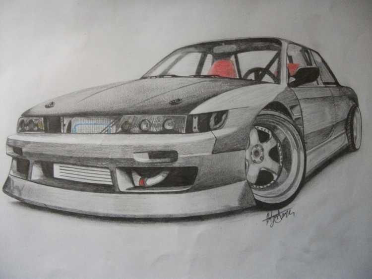 Nissan Silvia s13 раскраска