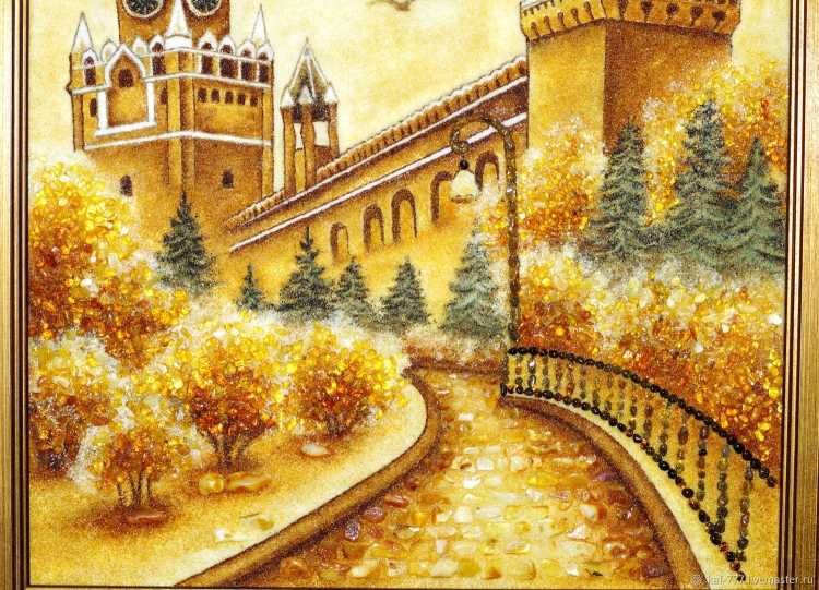 Картины из янтаря Королевский замок