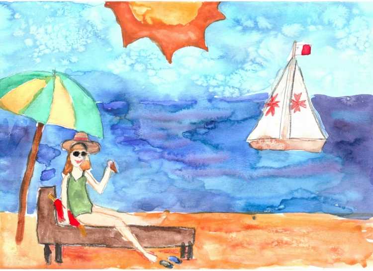Детские рисунки лето