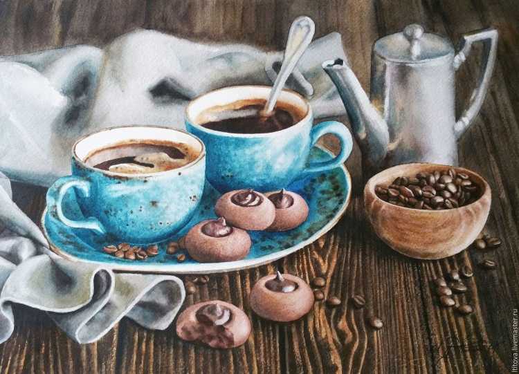 Натюрморт с кофейной чашкой