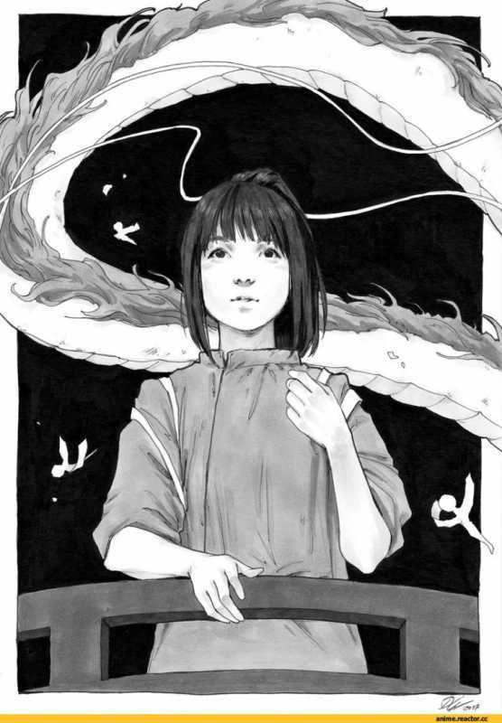 Унесённые призраками чёрно белое