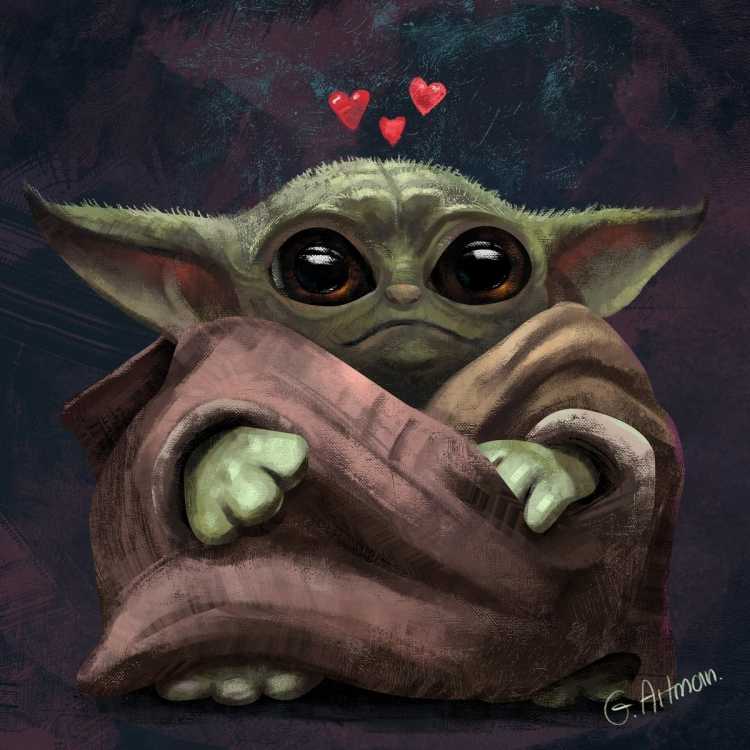 Бейби йода арт милый