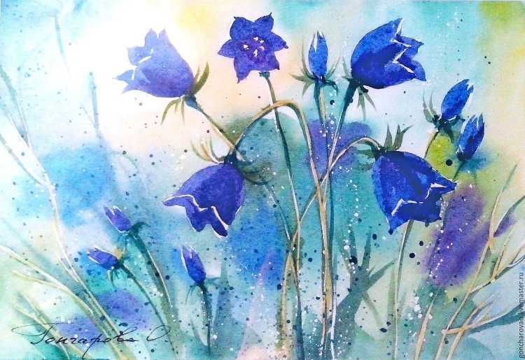 Цветок "колокольчик"