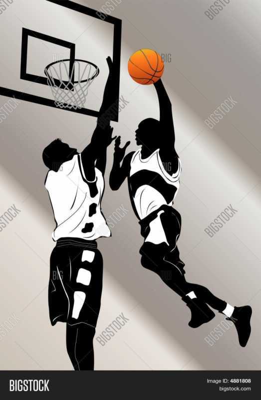 Раскраска на тему баскетбол