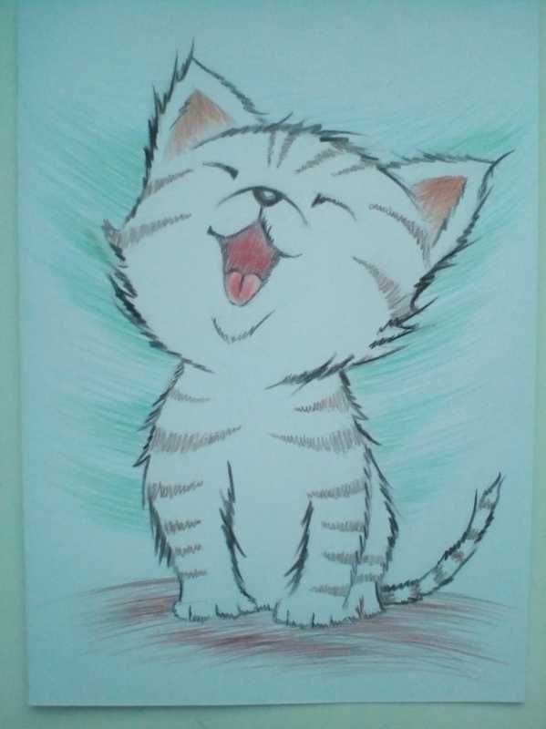 Милые котята карандашом