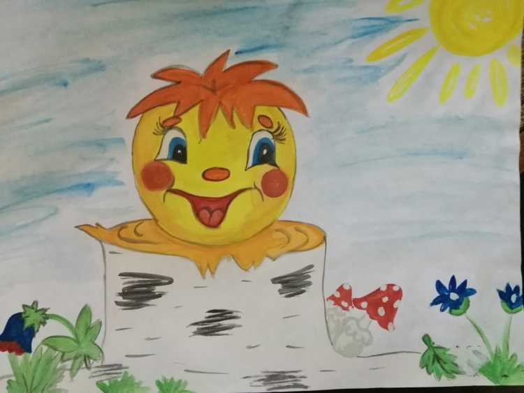 Рисунок на тему Колобок 1 класс