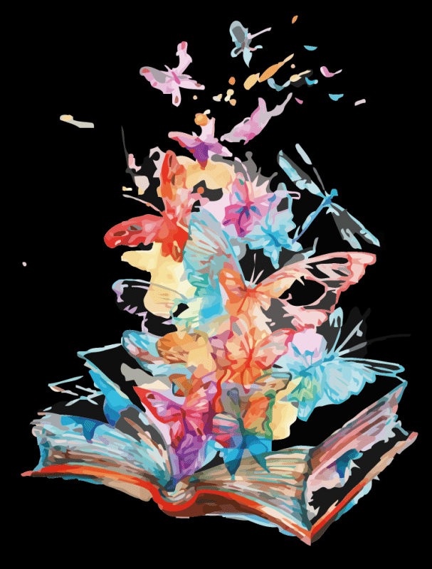 Книги нарисованные акварелью