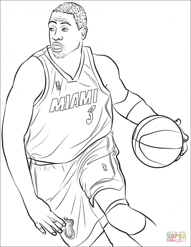 Баскетбольный мяч карандашом