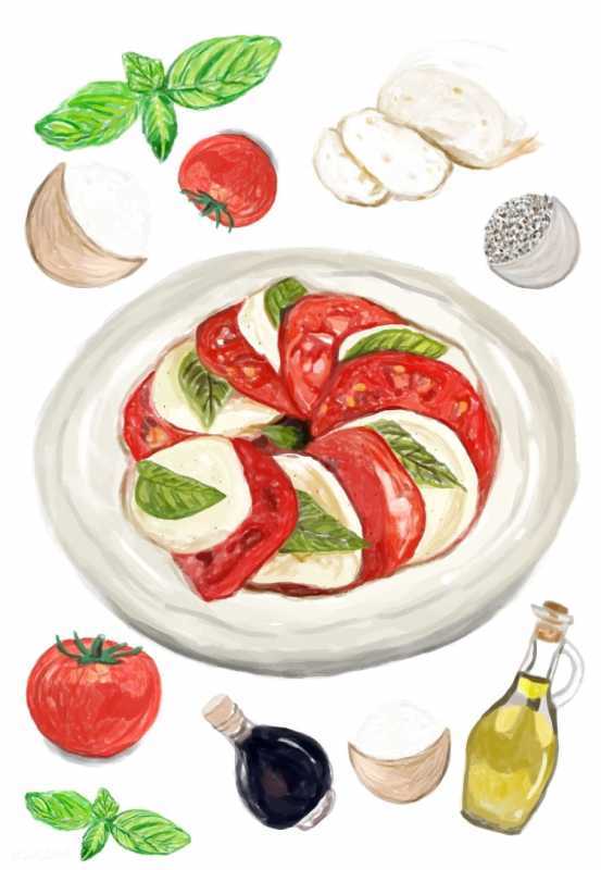 Красивое блюдо рисунок