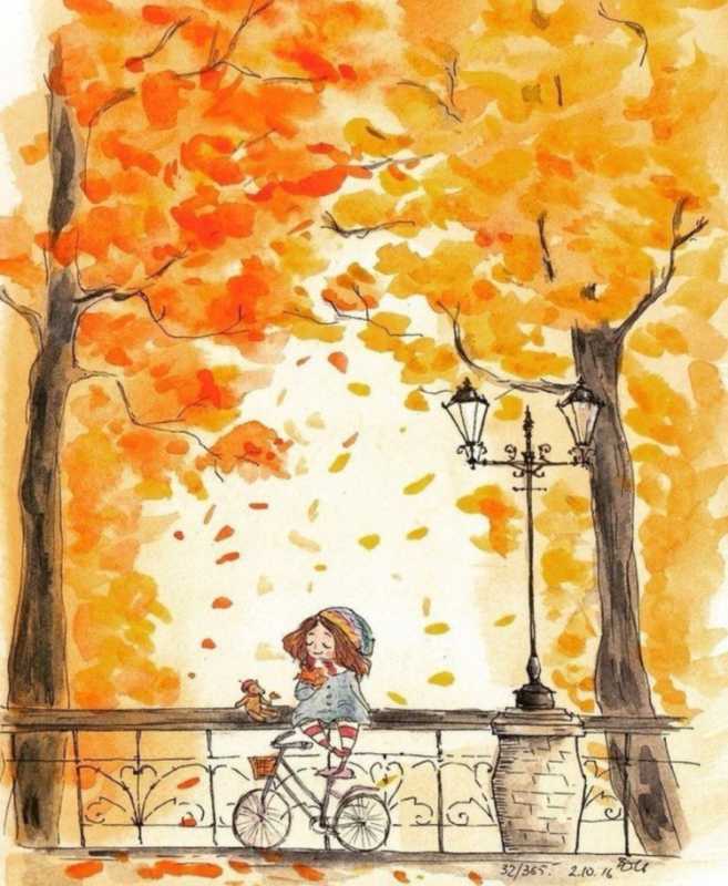 Осень набросок